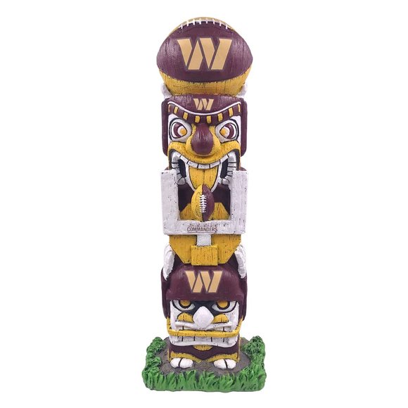 Washington Commanders 16" NFL Tiki Face Totem Pole Statue Indoor/Outdoor - Picture 1 of 1